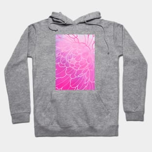 pastel pink peony flower Hoodie